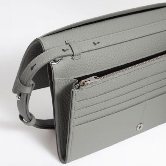 AllSaints Fetch Leather Chain Crossbody Bag - Picture 5 of 17